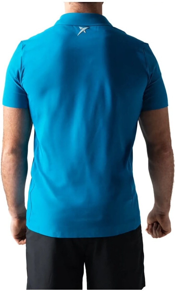 (EU) Поло мужское Drop Shot Campa Blue, Синее (XL)