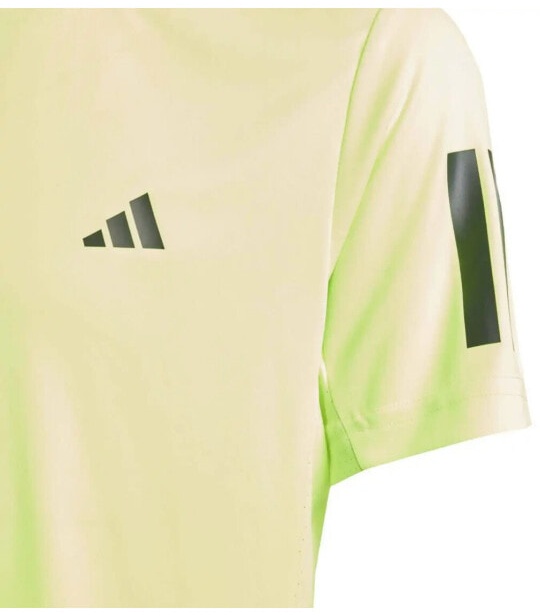 (EU) Футболка для мальчиков Adidas B Club 3Stripes KQJ40, Жёлтая (рост 128 см)