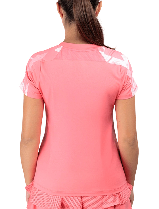 Футболка женская Mizuno Daybreakers Printed SS Tee W, Розовая (S)