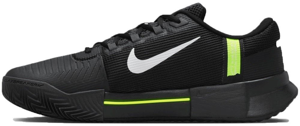 Кроссовки мужские Nike Zoom GP Challenge 1.5 Clay, Чёрные/Серые, для грунтовых кортов, с технологией Air Zoom (р. 26)