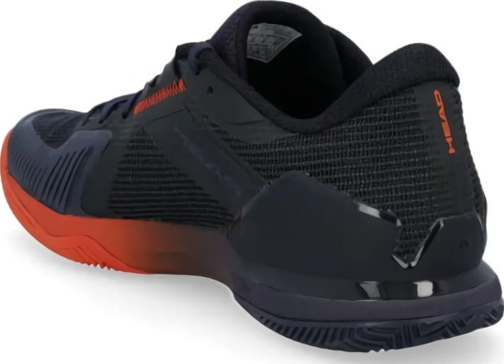 (EU) Кроссовки мужские Head Sprint Pro 4.0 Clay Wide Navy/Red 273935, Чёрные (р. 44)