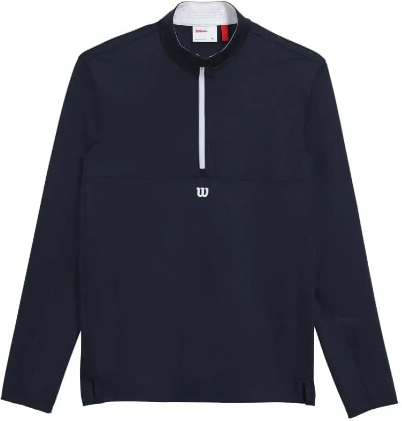 (EU) Ветровка мужская Wilson Elevate Performance Half Zip, Синяя (XL)