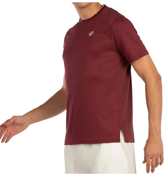 (EU) Футболка мужская Bullpadel Acrux с коротким рукавом, Бордовая (XL)