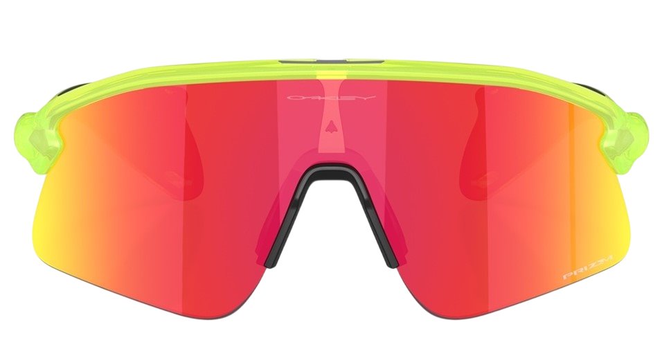 Очки солнцезащитные Oakley Stunt Devil Matte Uranium Frame Prizma Lens, Салатовый/Красные  Линзы