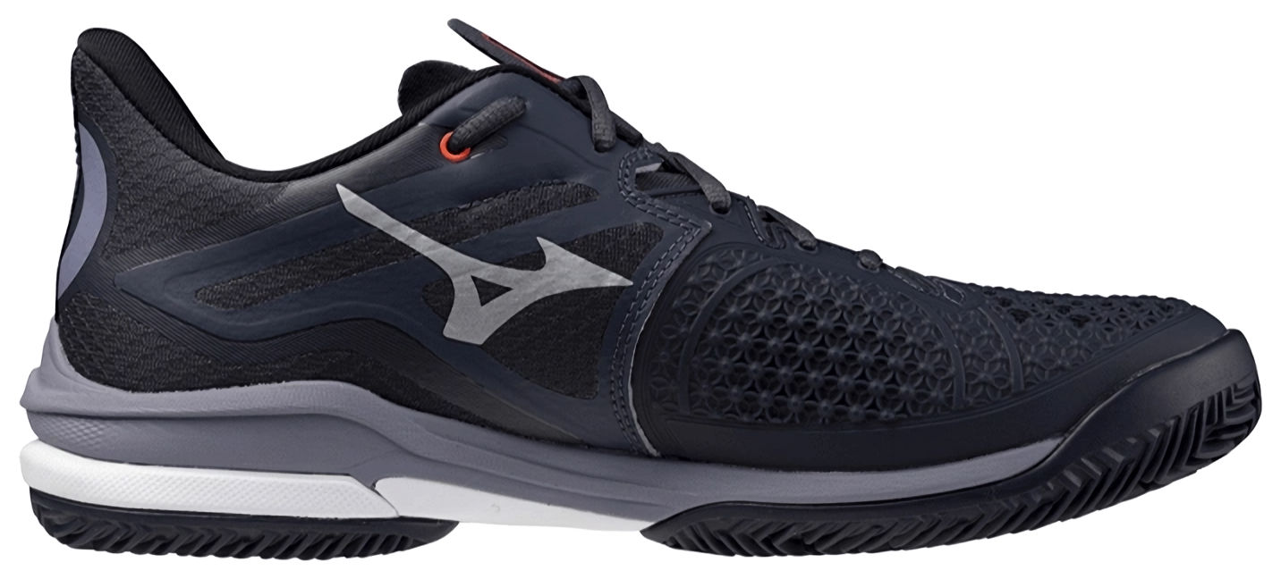 Кроссовки мужские Mizuno Wave Exceed Court Clay, Odyssey Gray/White/BlueGranite, для грунтовых кортов (р. EUR 41)
