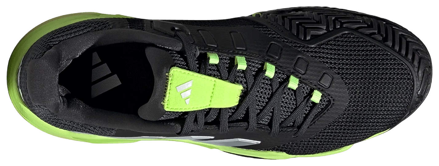 Кроссовки мужские Adidas Barricade 13 M, Чёрные/Металлик/Прозрачный-Лимон, с технологией AdiWear, для всех покрытий (р. EUR 43.3)