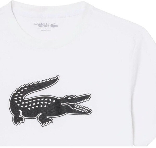 (EU) Футболка мужская Lacoste Core Performance, Белая, Чёрная (S)