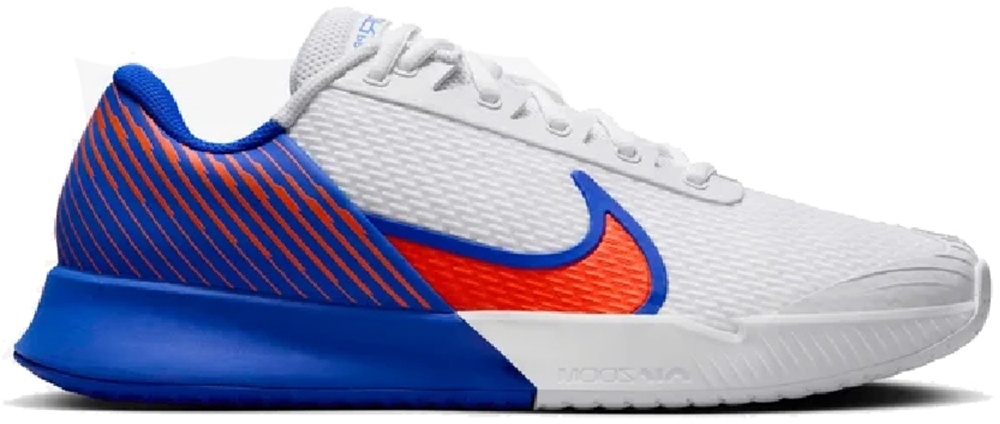 Кроссовки мужские Nike Air Zoom Vapor Pro 2, Белые/Синие/Оранжевые, теннисные (р. 41)