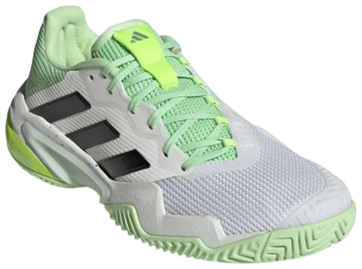 Кроссовки мужские Adidas Barricade 13 M, Белые/Чёрные/Зелёные (р. EUR 43.3)