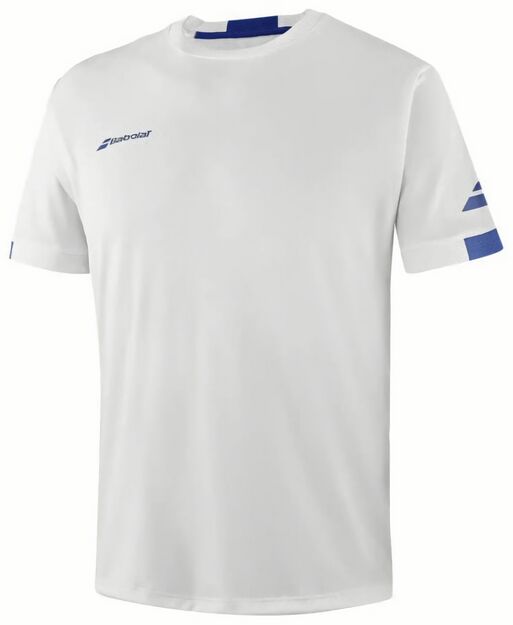 (EU) Футболка для мальчиков С Круглым Вырезом Babolat Play, Белая (S/M)