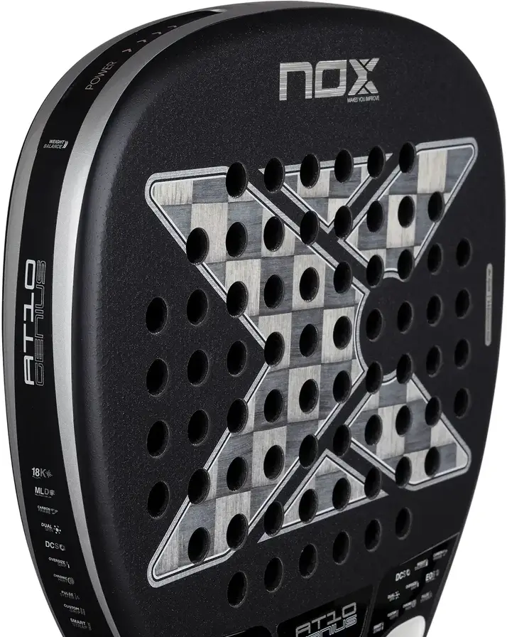 Ракетка для падел тенниса Nox AT10 Luxury Genius Attack 18K Alum By Agustin Tapia 2026