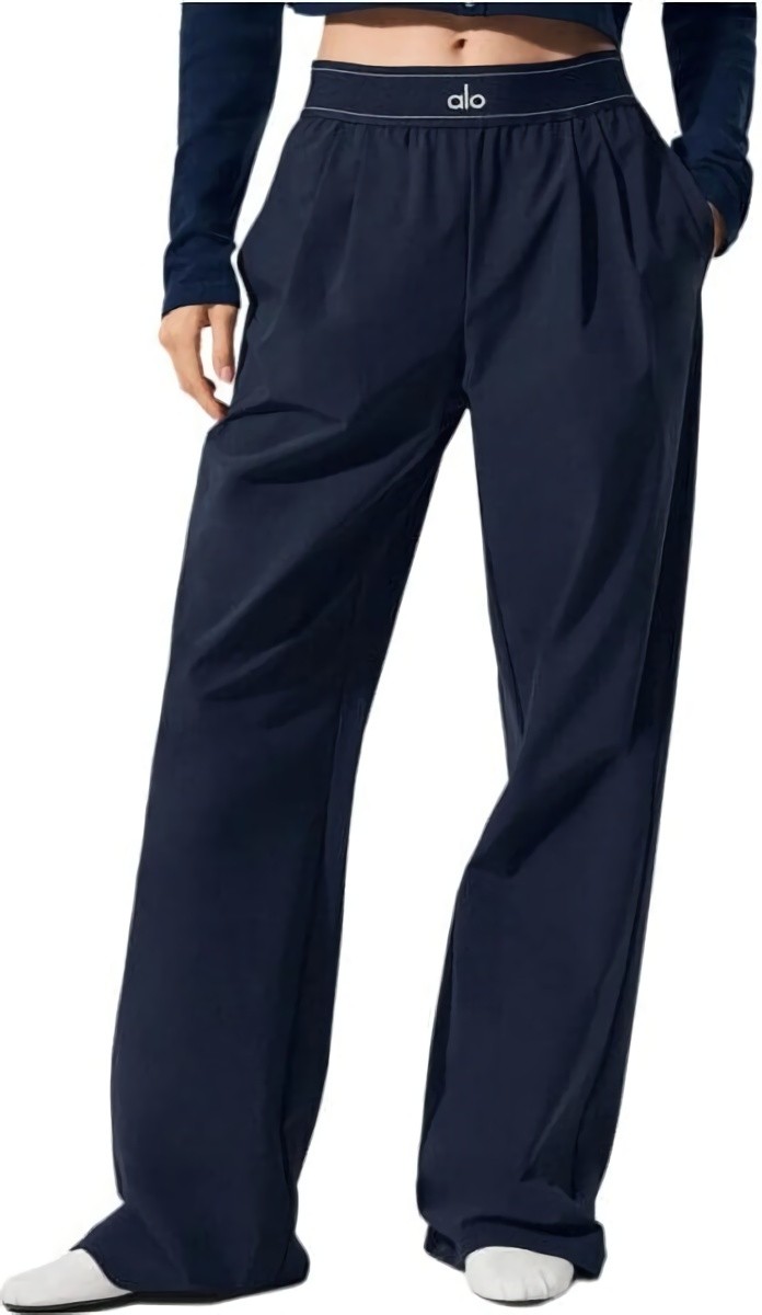 (CN) Брюки женские Alo Yoga Suit Up Trouser Long, Синие (M)