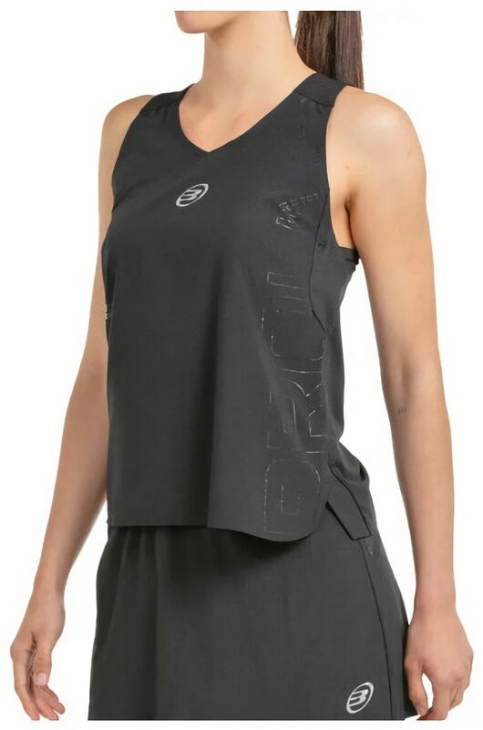 (EU) Майка женская Bullpadel, Чёрная (L)