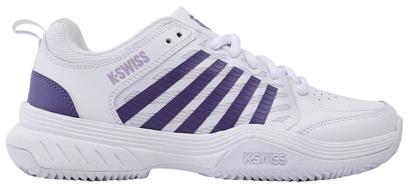 Кроссовки женские K-Swiss Court Express 2, Белые/Фиолетовые (р. EUR 37.5)