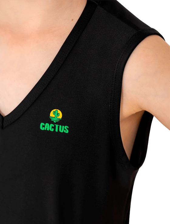 Топ для девочек Cactus G, Чёрный (рост 122–128 см, 7–8 лет)