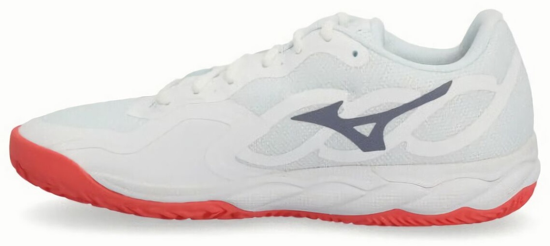 (EU) Кроссовки женские Mizuno Wave Enforce Court CC, 61GC2436, Бело-коралловые (р. 40,5)