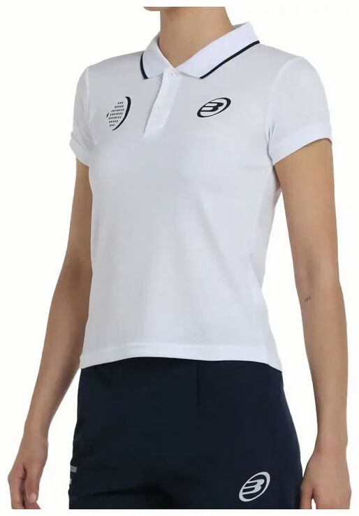 (EU) Поло женское Bullpadel Exilo, Белое (M)
