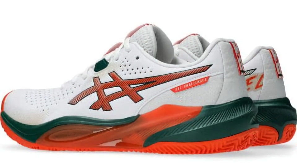 (EU) Кроссовки мужские Asics Gel-Challenger 15 Padel White/Green 1041A511, Белые (р. 46)