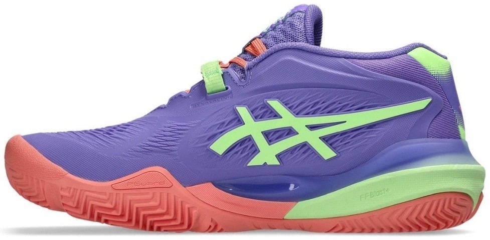 Кроссовки женские Asics Gel Resolution X Padel, Фиолетовые/Салатовые (р. 26)