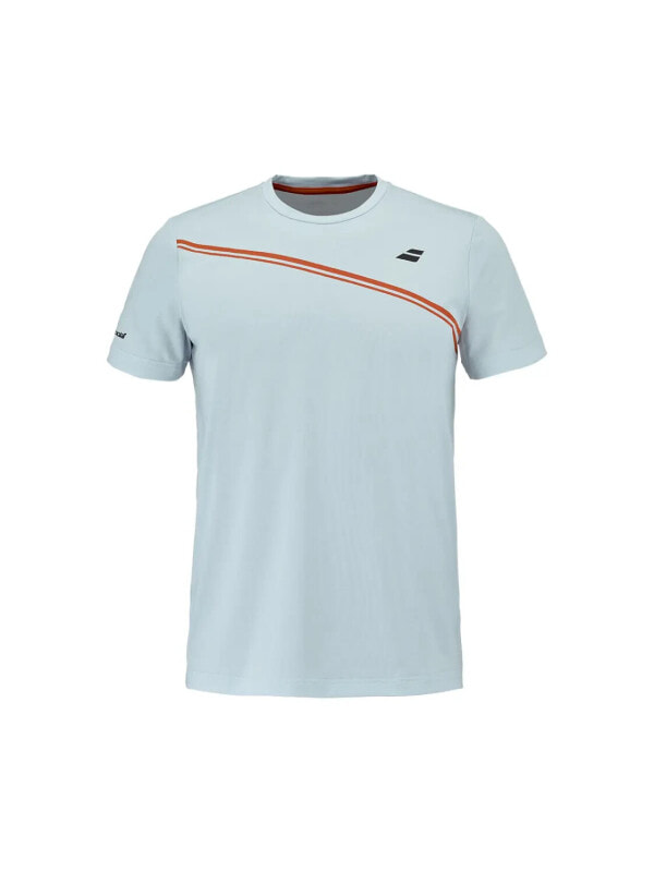 (EU) Футболка мужская Babolat Play Cotton, Серая;Голубой (S)