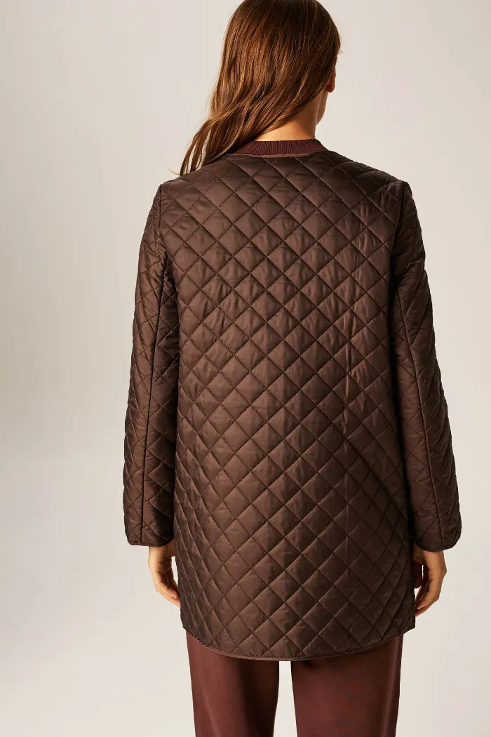 Куртка женская Madaia стеганая Match Day Jacket, Коричневая (XS-S)