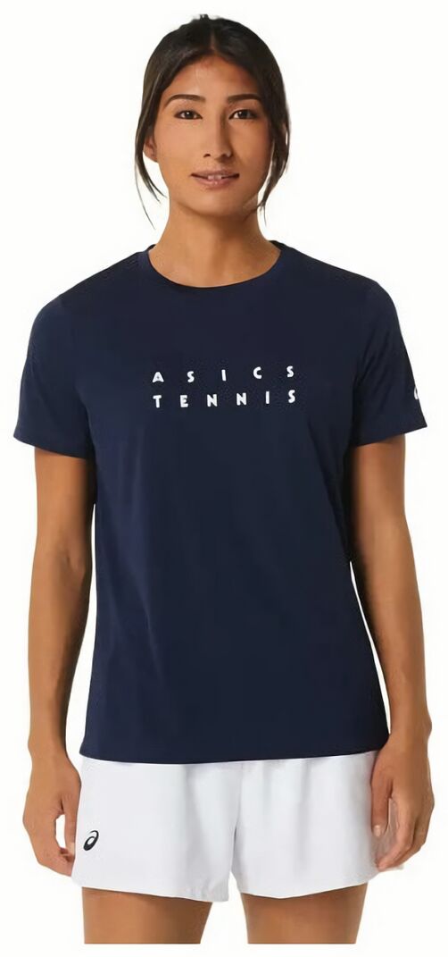 (EU) Футболка женская Asics Court Graphic 2042A259, Синяя (XS)