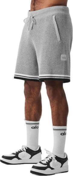 (CN) Шорты Alo Yoga 7" Sports Club Sweater Knit Basketball Short, Серые (L)