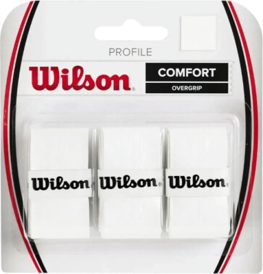 (EU) Овергрип для ракетки Wilson Profile WRZ4025WH, Белый (3 шт)