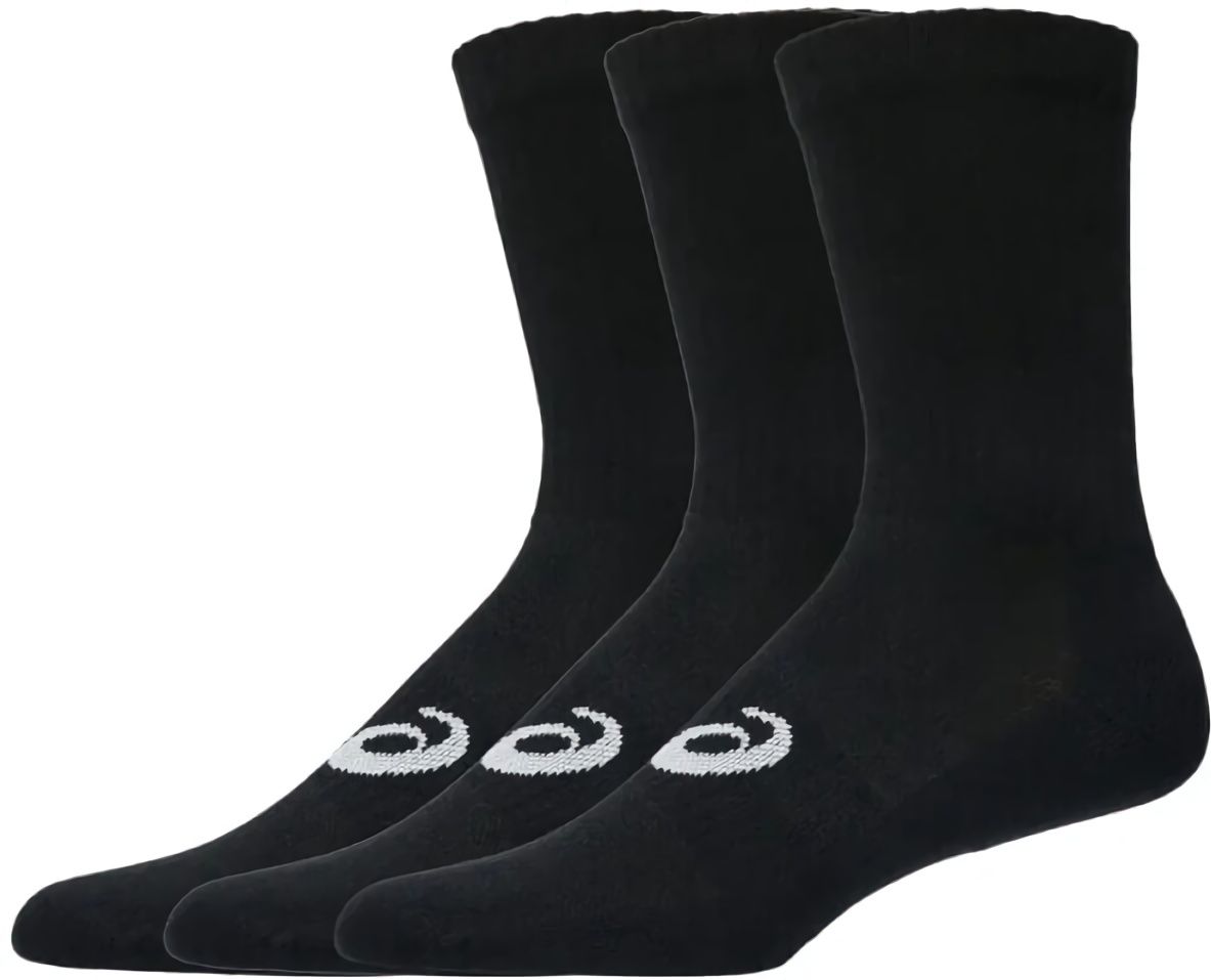 (EU) Носки унисекс Asics Pack 3 Socks Ankle Black, Чёрные (M)