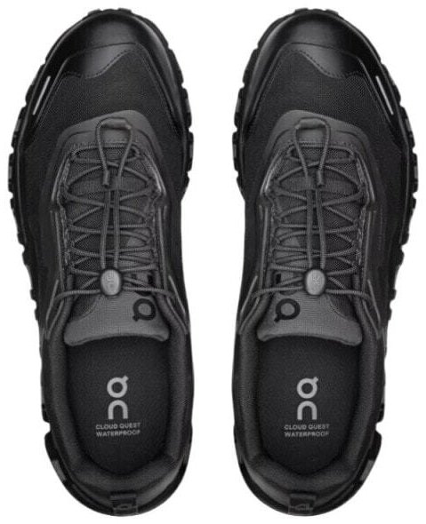 (CN) Кроссовки унисекс On Waterproof Lace-Up Sneakers с водостойкой отделкой, Чёрные (р. 42,5)