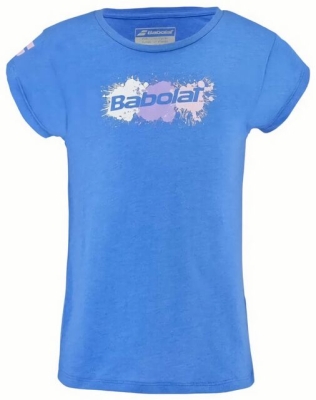 (EU) Футболка для девочек Babolat EXS, Синяя (S/M)