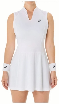 (EU) Платье женское Asics Корт Дресс, Белое (XL)