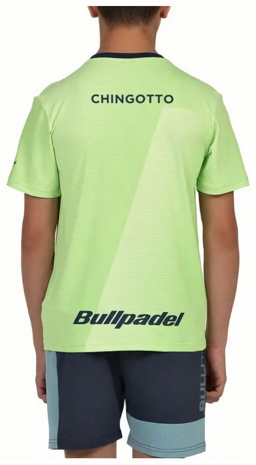 (EU) Футболка для мальчиков Bullpadel Chingotto Jr 25I с коротким рукавом, Жёлтая (XL)