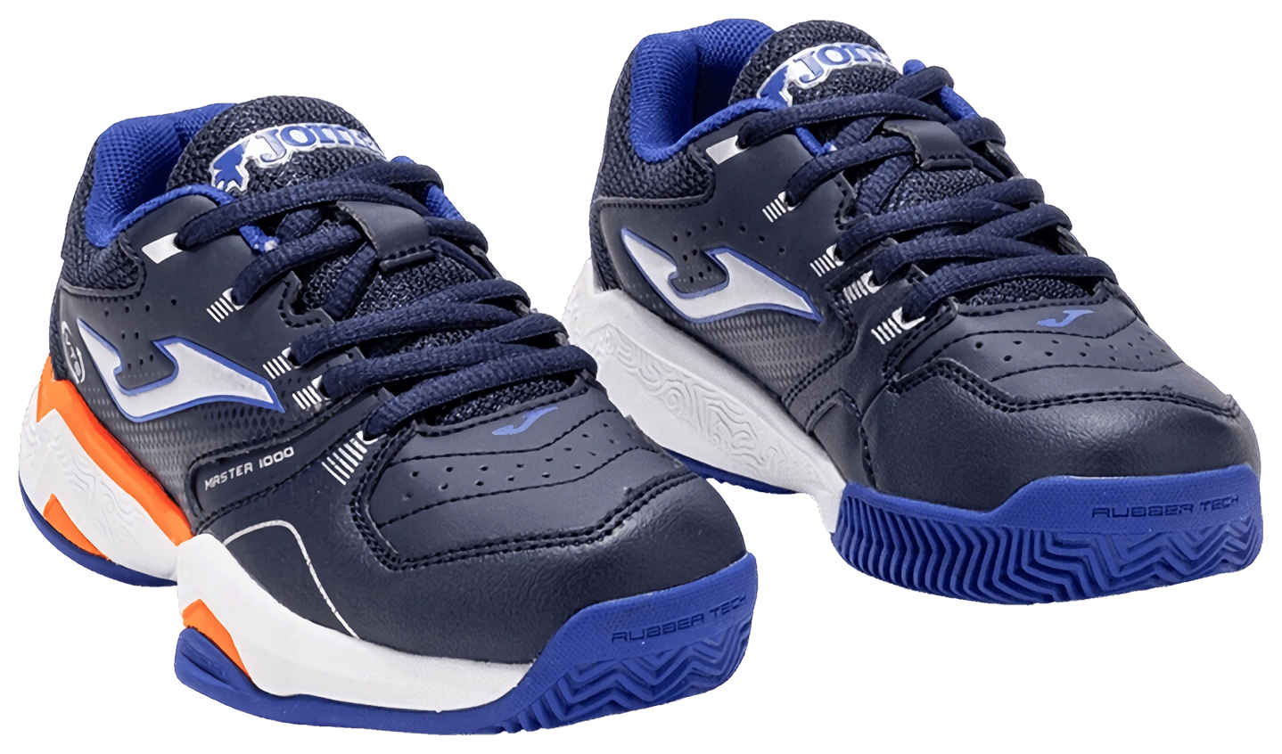 Кроссовки детские Joma Master 1000 Junior Clay, Темно-синие/Голубые, для грунта, с амортизацией (р. EUR 31)