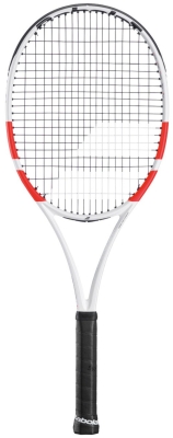 Ракетка для тенниса Babolat Pure Strike 98 18/20, с натяжкой, ручка 2, Серая/Ярко-красная