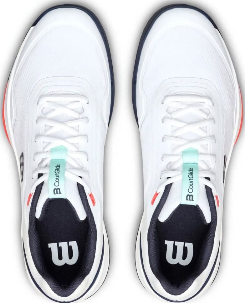 (EU) Кроссовки мужские Wilson Courtglide Padel White/Blue, Белые (р. 42 2/3)