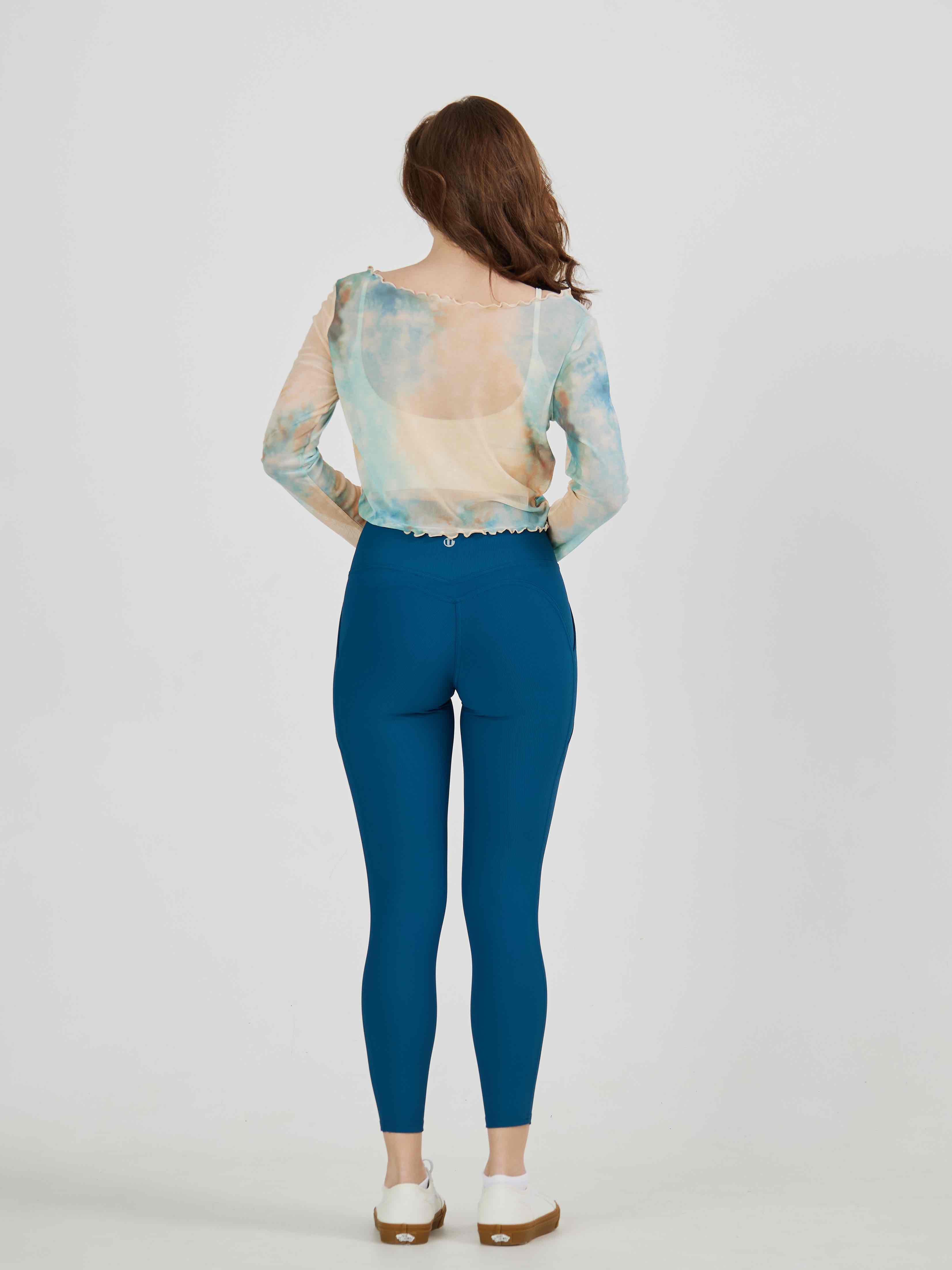 Леггинсы женские SURE 1ALEG_2375_540, Зелёные (XS)