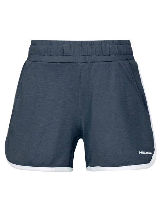 Шорты для девочек Head Tennis Short Junior G, Тёмно-синие (рост 122 см, 6–7 лет)