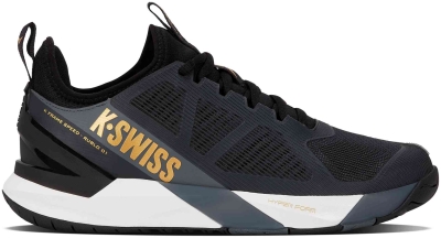 Кроссовки мужские K-Swiss K-Frame Speed Rublo FW26, Чёрные/Белые/Золотистые (р. 44)