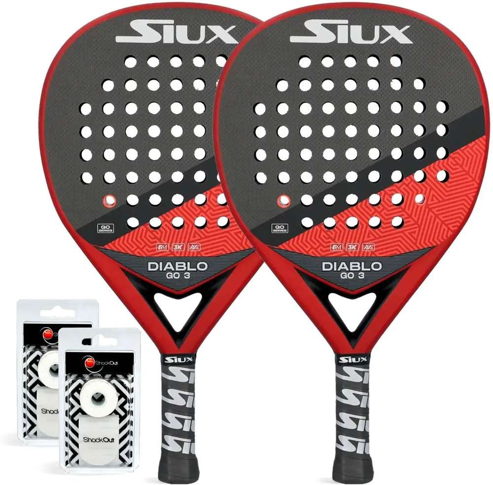 (EU) Ракетка для падел тенниса Duo Pack Siux Diablo Go 3