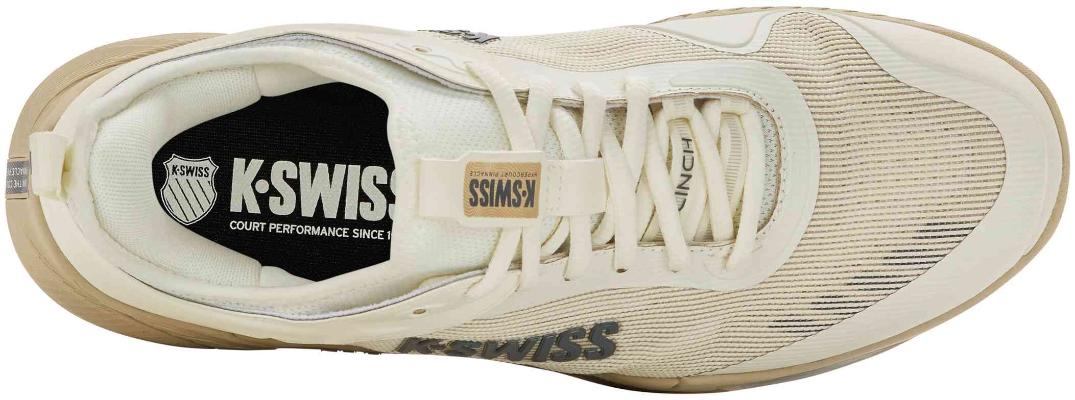 Кроссовки мужские K-Swiss Hypercourt Pinnacle, Светло-бежевые/Хаки/Серые (р. 44)