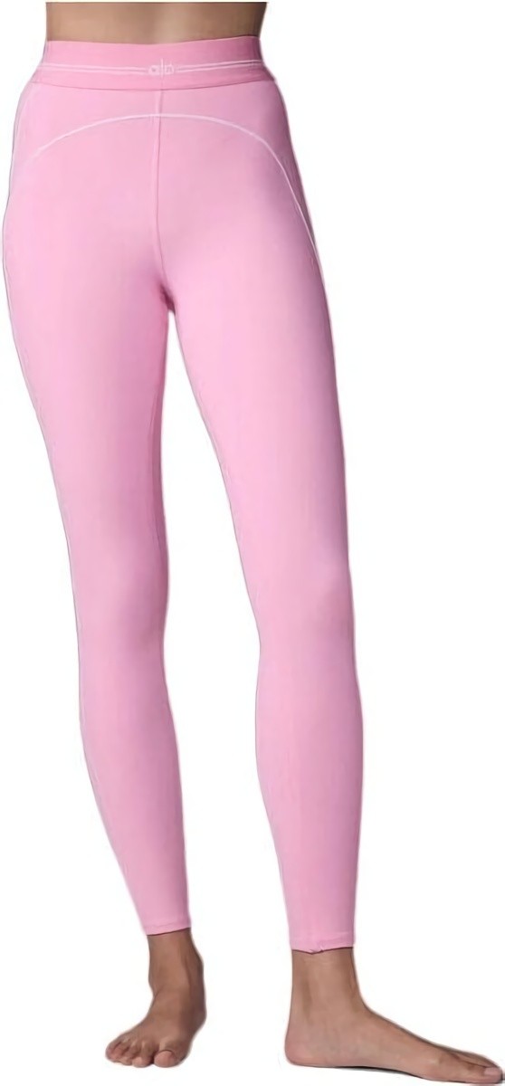(CN) Легинсы женские Alo Yoga Airbrush High-Waist Heart Throb, Розовые (S)