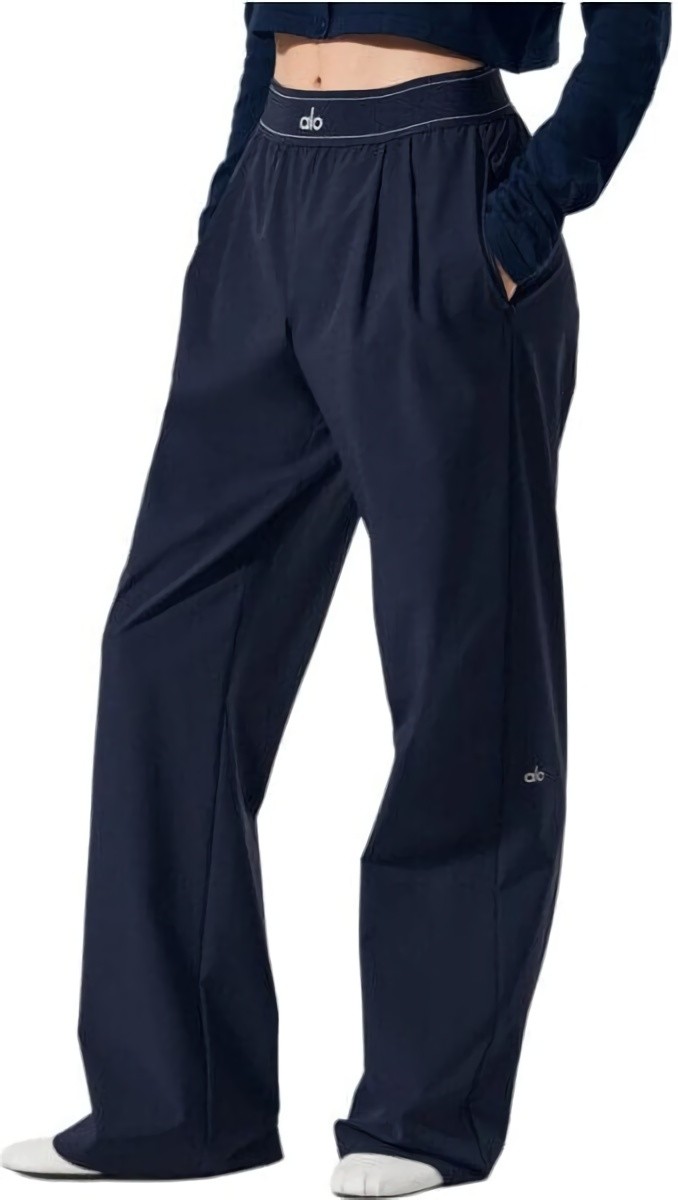 (CN) Брюки женские Alo Yoga Suit Up Trouser Long, Синие (M)