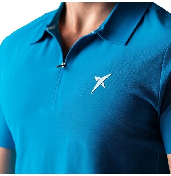 (EU) Поло мужское Drop Shot Campa Blue, Синее (XL)