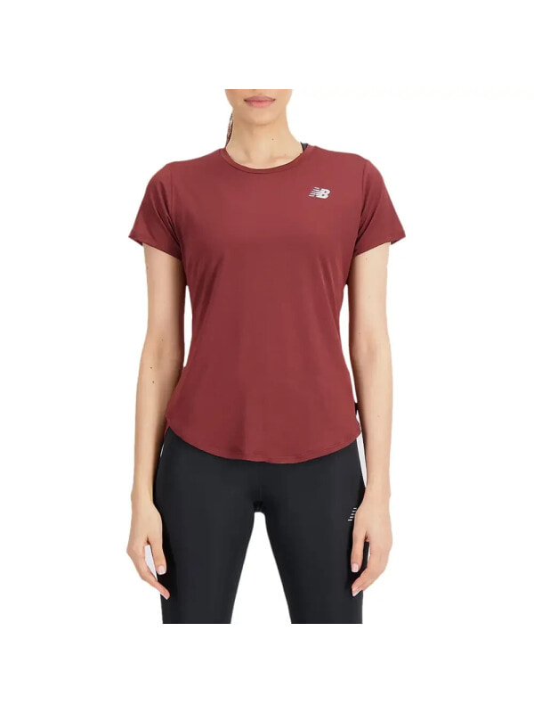 (EU) Футболка женская New Balance Accelerate, Коричневая (XS)