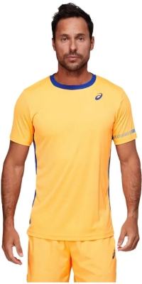 (EU) Футболка мужская Asics Padel M SS 2041A166, Жёлтая (S)