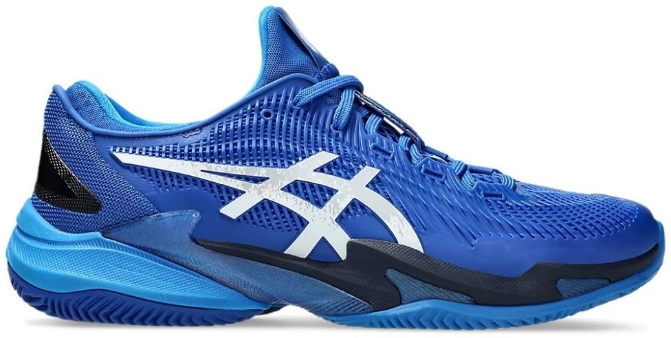 Кроссовки мужские Asics Court FF 3 Novak Clay, Синий/Белый, для грунтового корта (р. 42)