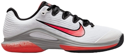 Кроссовки женские Nike Vapor 12 Hard Court Premium, Белые/Чёрные/Оранжевые, для твёрдых кортов, с технологией Air Zoom (р. 40)