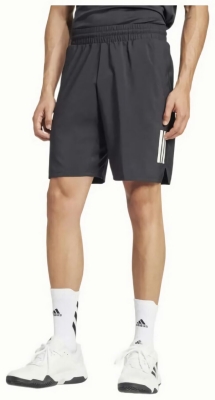 (EU) Шорты мужские Adidas Club 3 Stripes Kue78 7 дюймов, Чёрные (S)