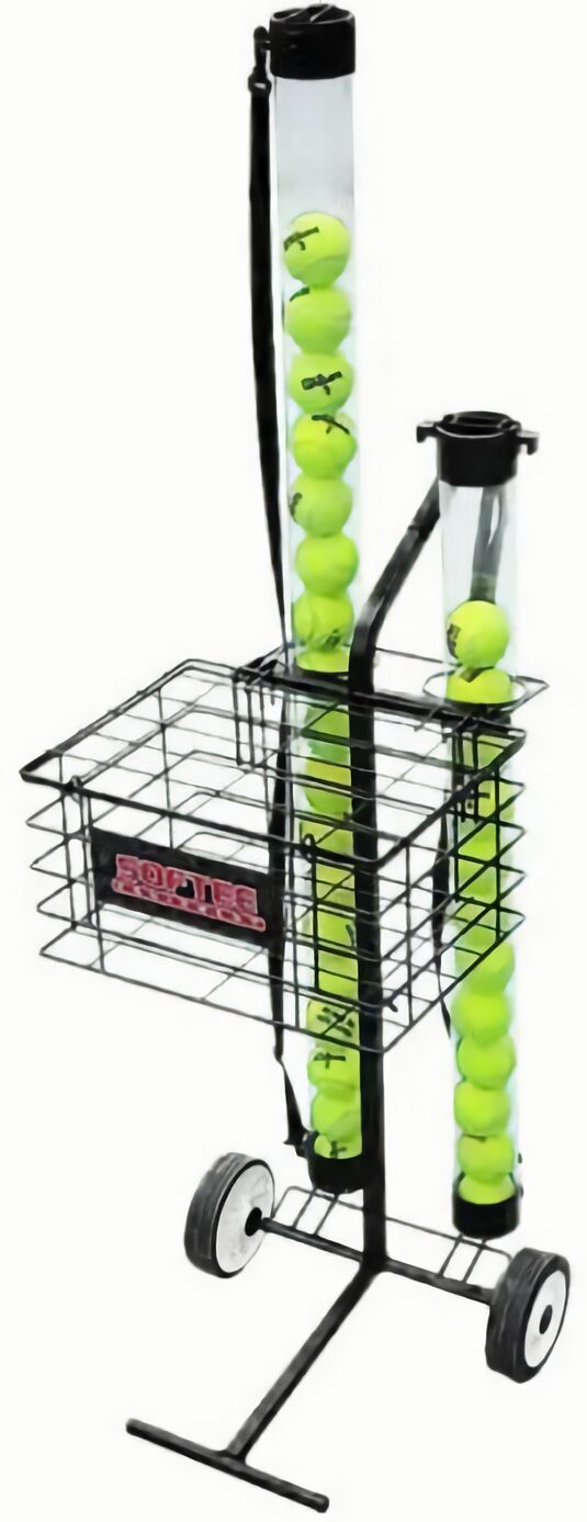 (EU) Корзина для 80-ти теннисных мячей Softee, Черная